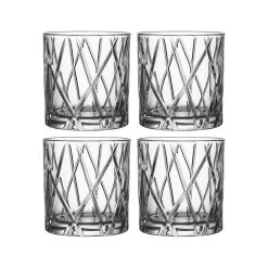 Orrefors Verre City Double Old Fashioned Lot De 4