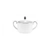 Wedgwood Sucrier Vera Wang Blanc Sur Blanc