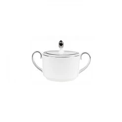 Wedgwood Sucrier Vera Wang Blanc Sur Blanc
