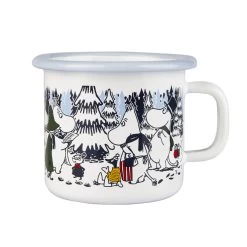 Muurla Tasse émaillée Forêt Hivernale
