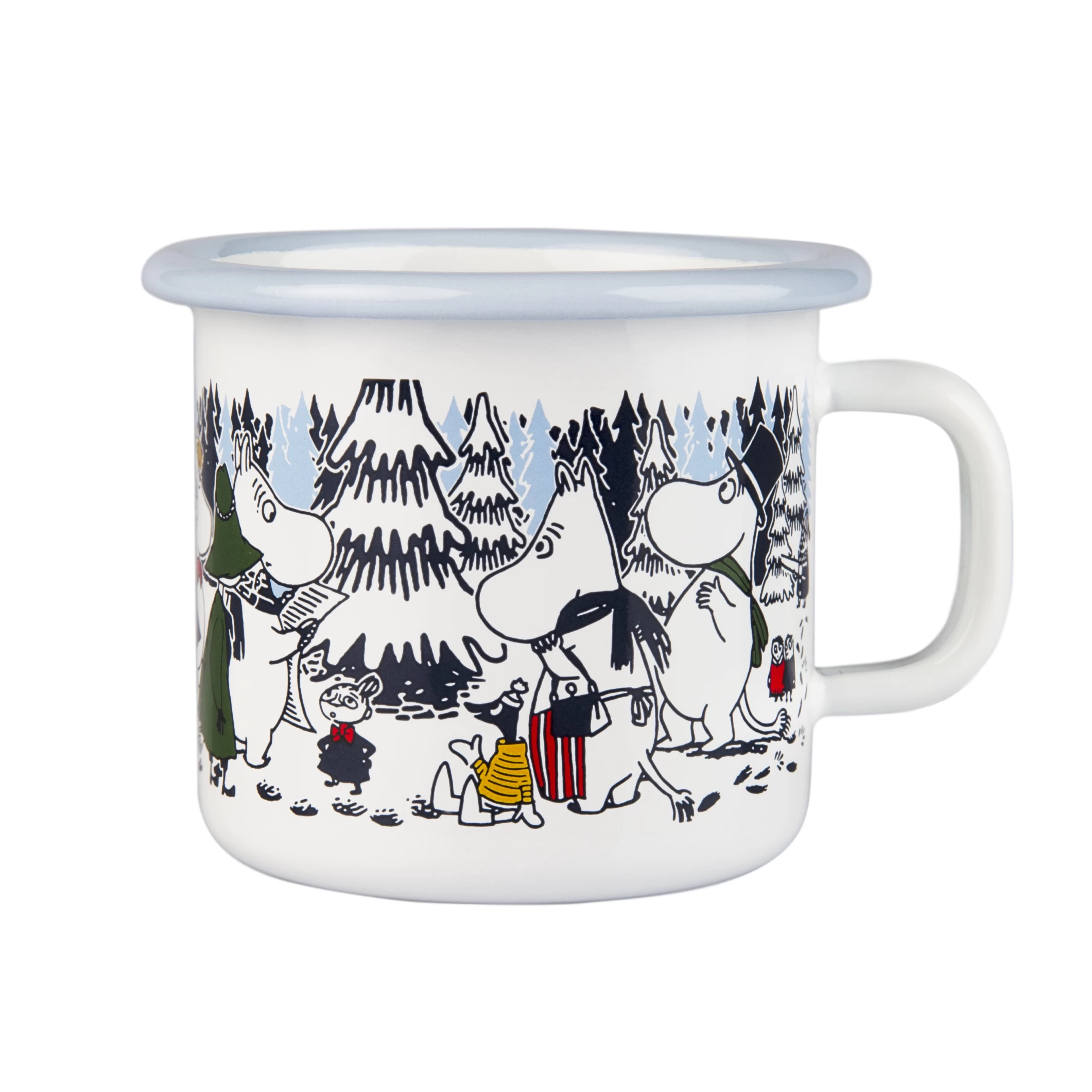 Muurla Tasse émaillée Forêt Hivernale