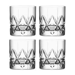 Orrefors Verre Peak Old Fashioned Lot De 4