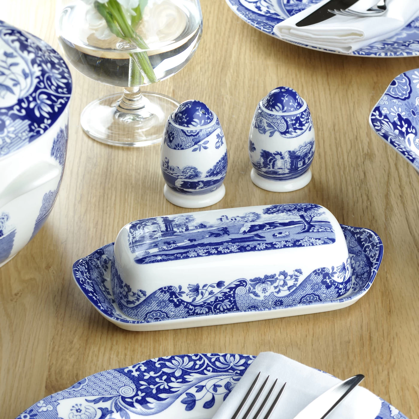 Spode Beurrier Blue Italian – Image 2