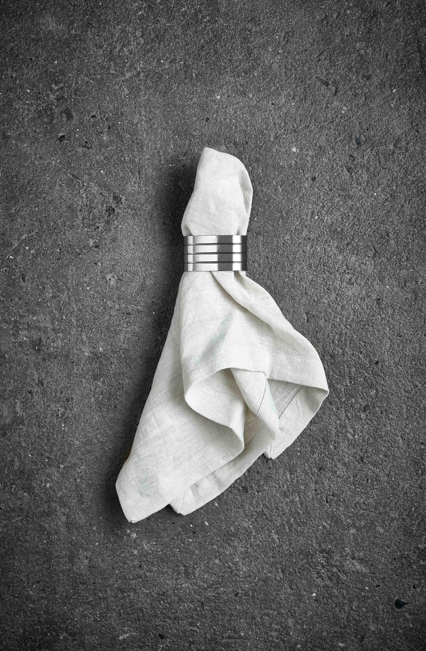 Aida Rond De Serviette Groovy Lot De 4 – Image 2