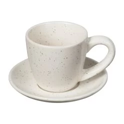 Broste Copenhagen Tasse à Espresso Avec Soucoupe Nordic Vanilla 5 Cl
