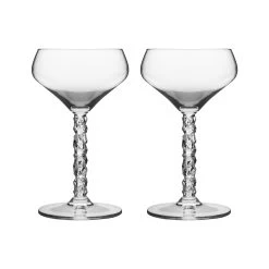 Orrefors Verre à Cocktail Carat Lot De 2