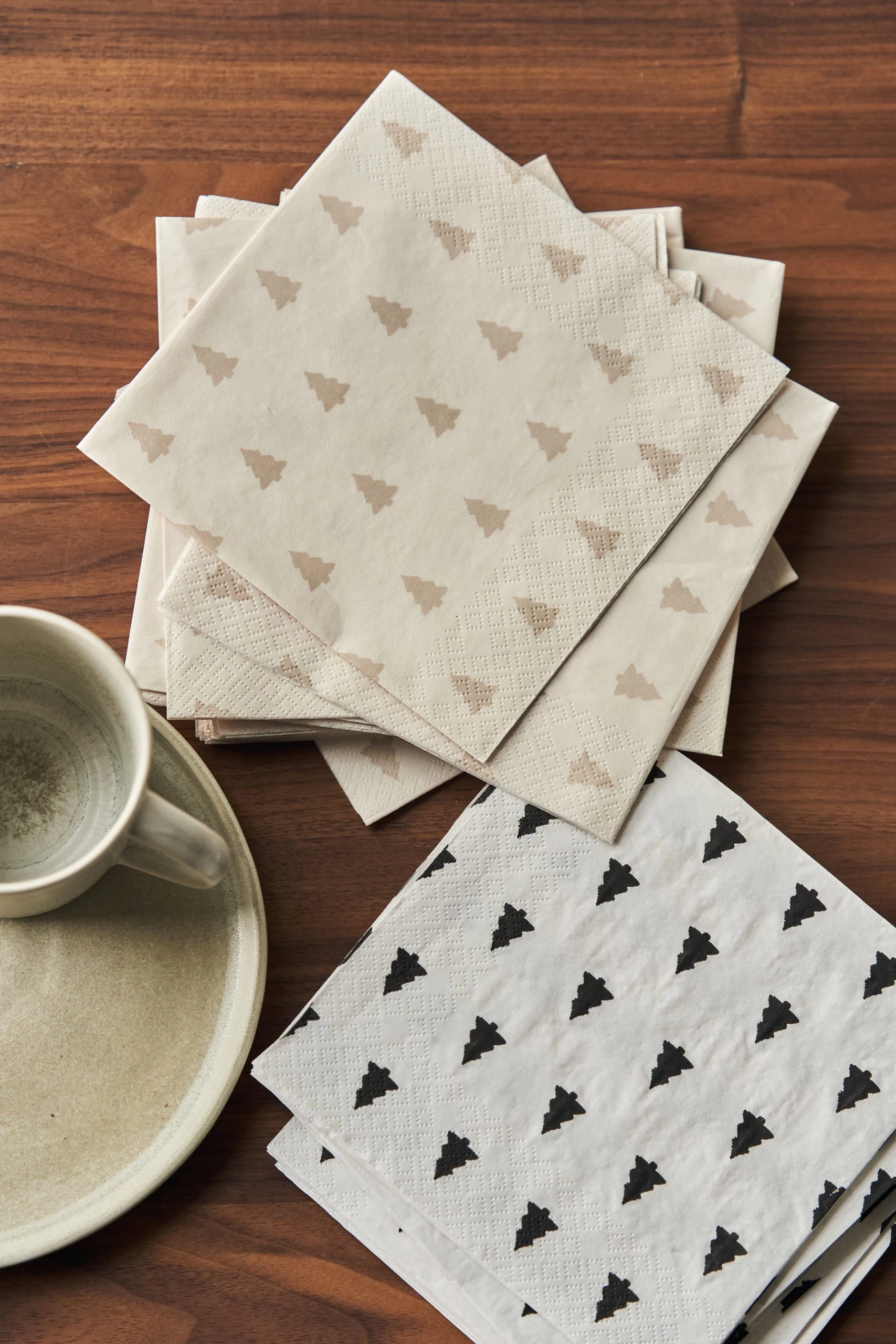 Serviette De Table Linen Trees 33x33 Cm Lot De 20 – Image 2