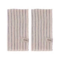 Serviette Ernst Rayée 40x40 Cm, Lot De 2