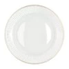 Pillivuyt Assiette à Bordure Dorée Plissé Ø28 Cm