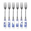 Spode Set De 6 Fourchettes à Dessert Blue Italian