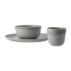 Set Petit Déjeuner Morgon Grå, 3 Pcs