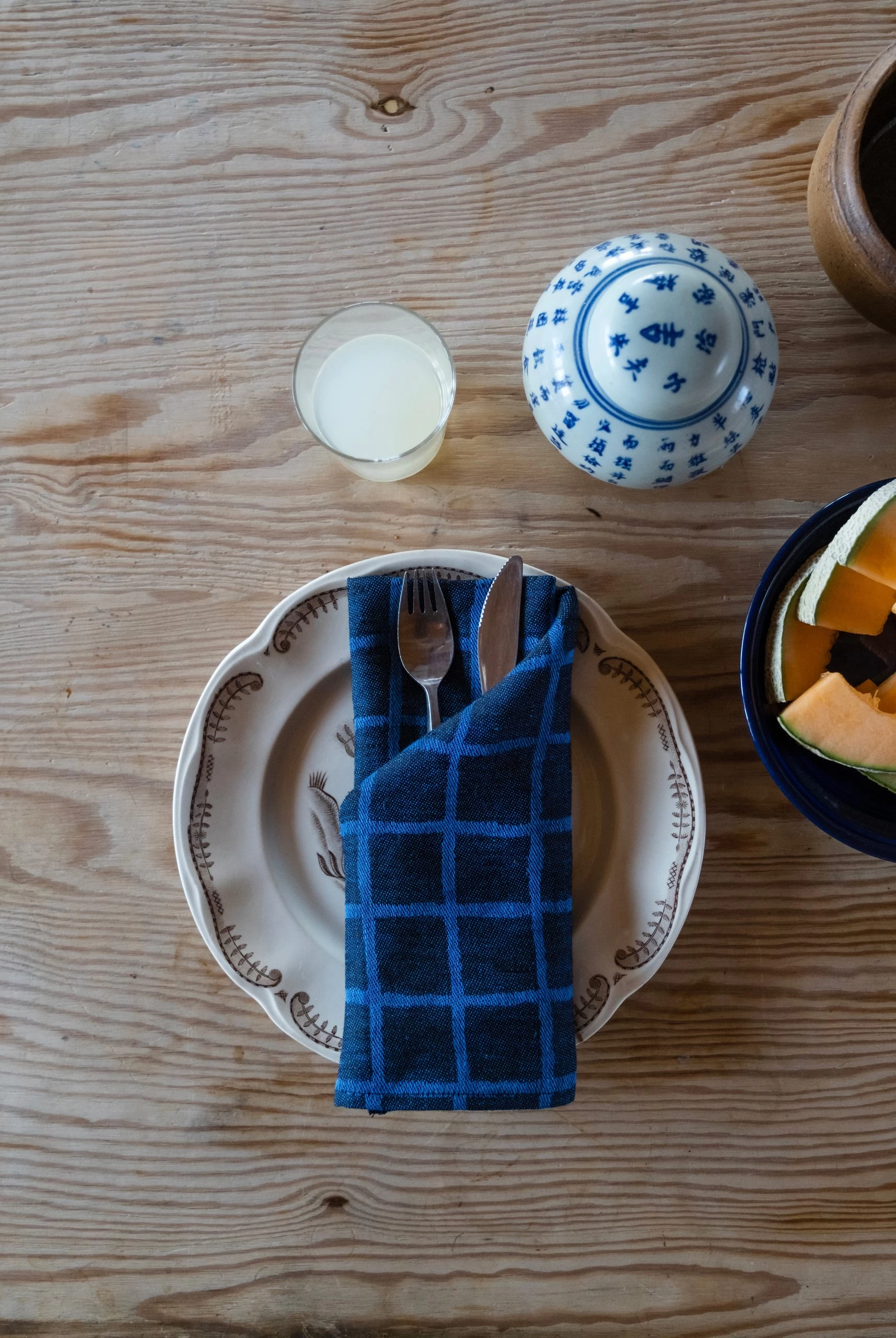 Serviette En Jacquard Rutig Lot De 2 – Image 2