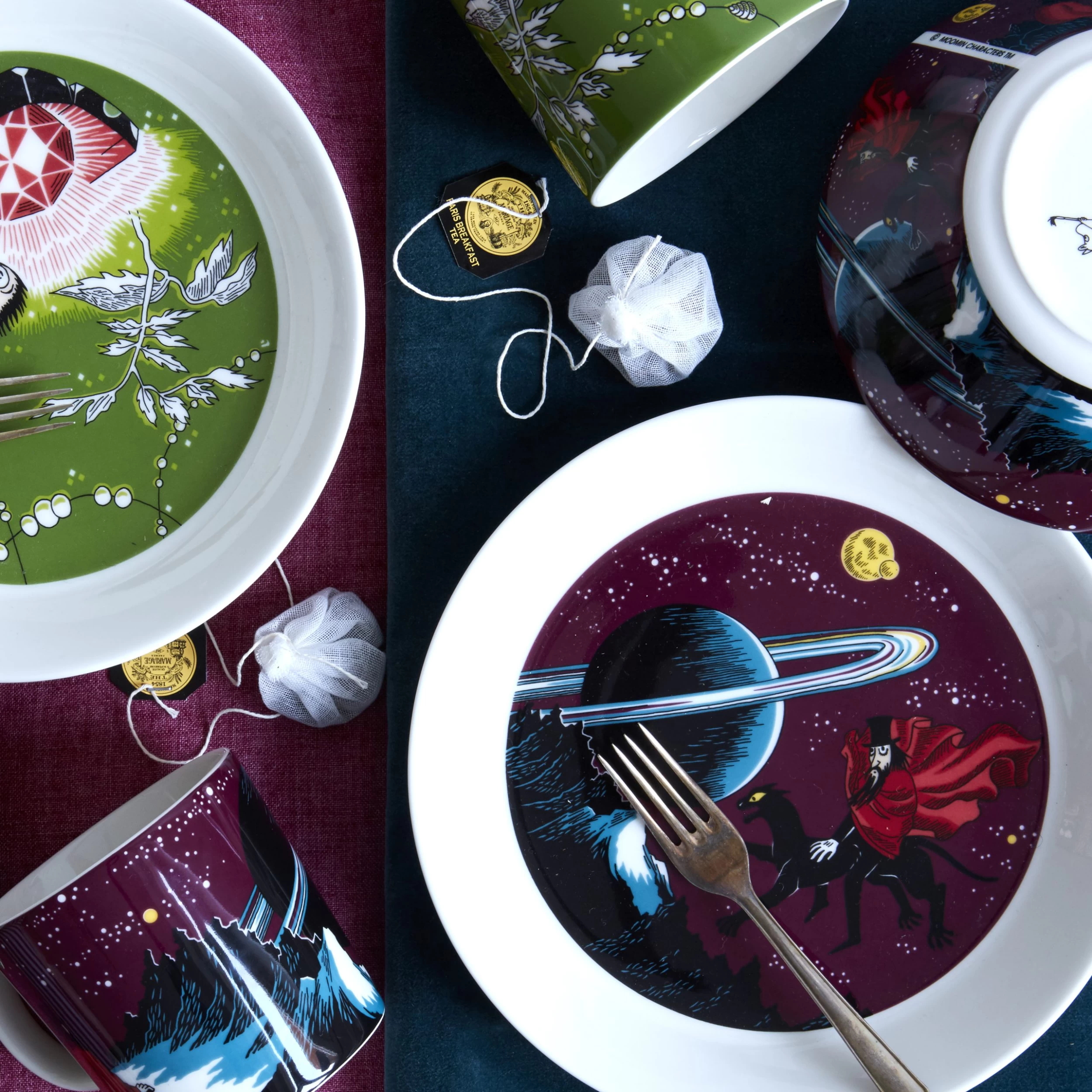 Arabia Tasse Moomin King's Ruby Thingumy & Bob – Image 2